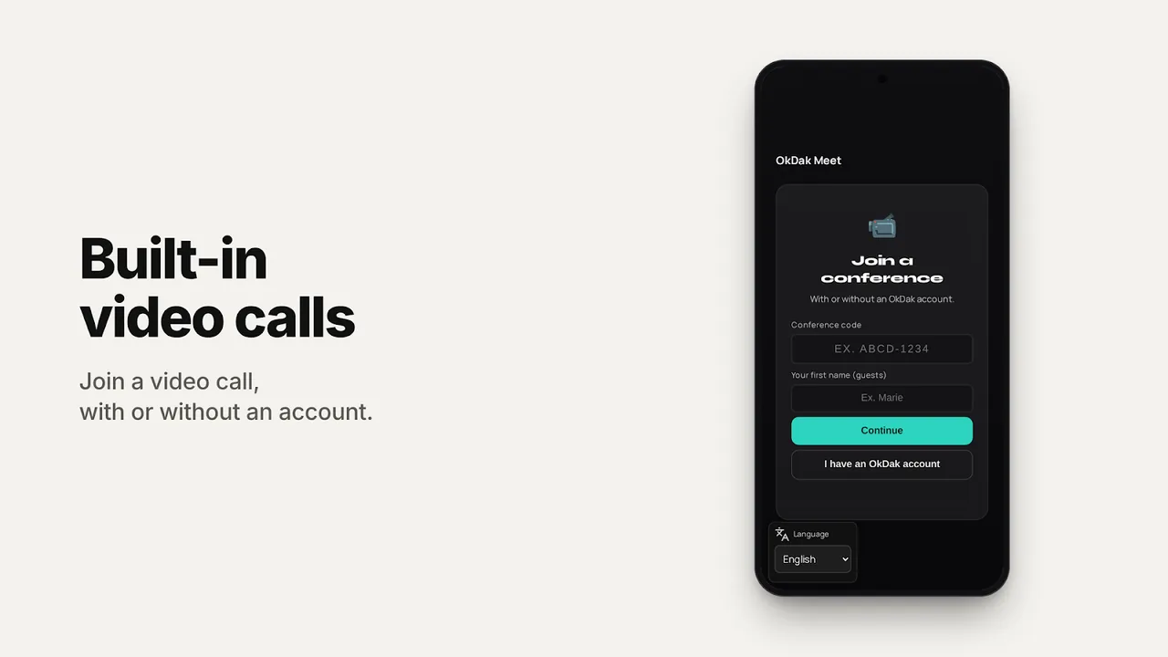 Built-in video calls