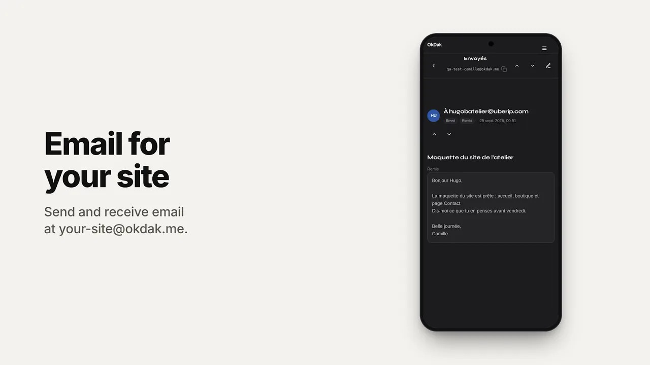 Your site email